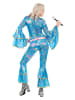 Carnival Party 2-delig kostuum "70's" blauw