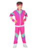 Carnival Party 2tlg. Kostüm "80er Jahre Trainingsanzug" in Pink