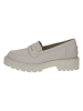 Caprice Leder-Slipper in Creme