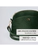 CXL by Christian Lacroix Leder-Umhängetasche in Dunkelgrün - (B)23 x (H)17 x (T)7 cm