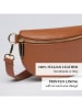 CXL by Christian Lacroix Leder-Brustbeutel in Hellbraun - (B)23 x (H)13 x (T)6 cm