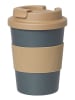 FABELAB Becher "Coffee to go" in Blau/ Beige - 350 ml