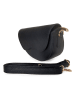 ORE10 Skórzana torebka "Brais" w kolorze czarnym - 26 x 17 x 8 cm