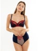 Anna Morellini Underwear Taillehipster "Mia" donkerblauw/rood