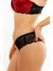 Anna Morellini Underwear String "Eloisa" zwart/rood