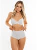 Anna Morellini Underwear Figi high waist "Sancia" w kolorze biało-szarym