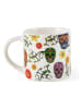 Trendy Kitchen by EXCÉLSA Kubki (4 szt.) "Calavera" ze wzorem do kawy - 100 ml