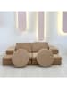 Scandinavia Concept Sofa "Puzzle" lichtbruin - (B)140 x (H)46 x (D)70 cm
