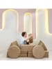 Scandinavia Concept Sofa "Puzzle" w kolorze jasnobrązowym - 140 x 46 x 70 cm