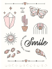 moses. Tattoos "Smile" in Rosa - ab 3 Jahren