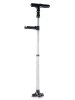 InnovaGoods LED-Gehstock in Schwarz/ Silber - (B)25 x (H)80 x (T)12,5 cm