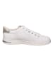 Geox Leren sneakers "Jaysen" wit/zilverkleurig