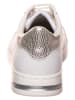 Geox Leder-Sneakers "Jaysen" in Weiß/ Silber