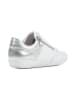 Geox Leder-Sneakers "Myria" in Weiß/ Silber