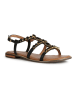 Geox Leren sandalen "Sozy" zwart