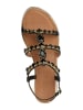 Geox Leren sandalen "Sozy" zwart