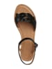 Geox Skórzane sandały "Sozy" w kolorze czarnym