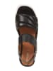Geox Skórzane sandały "Rosita" w kolorze czarnym na obcasie
