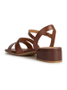Geox Skórzane sandały "Genziana" w kolorze brązowym