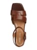 Geox Skórzane sandały "Genziana" w kolorze brązowym