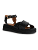 Geox Skórzane sandały "Eolie" w kolorze czarnym