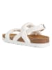 Geox Skórzane sandały "Brionia" w kolorze białym