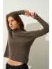 AUTHENTIC CASHMERE Kasjmieren coltrui "Suzie" taupe