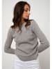 AUTHENTIC CASHMERE Kaschmir-Pullover "Bella" in Grau