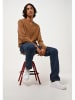 AUTHENTIC CASHMERE Kasjmieren trui "Agel" cognackleurig