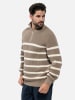 KEY LARGO Pullover "Pilot" in Taupe/ Creme