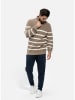 KEY LARGO Pullover "Pilot" in Taupe/ Creme