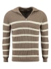 KEY LARGO Trui "Pilot" taupe/crème