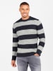 KEY LARGO Sweter "Harry" w kolorze granatowo-jasnoszarym