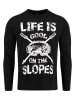 KEY LARGO Koszulka "Slopes" w kolorze czarnym