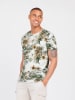 KEY LARGO Shirt "Playa" in Weiß/ Braun