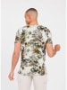 KEY LARGO Shirt "Playa" in Weiß/ Braun