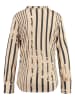 KEY LARGO Bluse "Stripe" in Beige/ Schwarz
