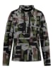 KEY LARGO Sweatshirt "Spell" in Schwarz/ Khaki/ Weiß
