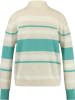Gerry Weber Wełniany sweter w kolorze turkusowo-beżowym