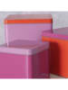 Boltze 3-delige set: voorraadpotten "Colori" oranje/roze