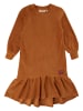 Soft Gallery Sukienka "Kayla Velvet" w kolorze jasnobrązowym