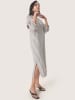 Soaked in Luxury Sukienka "Inge" w kolorze ciemnobrązowo-białym