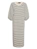 Soaked in Luxury Sukienka "Inge" w kolorze ciemnobrązowo-białym