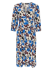 Soaked in Luxury Sukienka "Jaila" w kolorze biało-niebieskim
