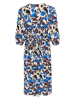 Soaked in Luxury Sukienka "Jaila" w kolorze biało-niebieskim