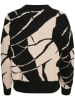 Soaked in Luxury Sweter "Rakel" w kolorze czarno-kremowym