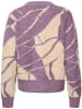 Soaked in Luxury Sweter "Rakel" w kolorze fioletowo-kremowym