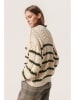 Soaked in Luxury Pullover "Franna" in Creme/ Grün
