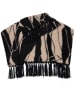 Soaked in Luxury Poncho "Gale" in Schwarz/ Creme