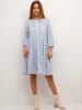 CULTURE Kleid "Noor" in Hellblau/ Weiß